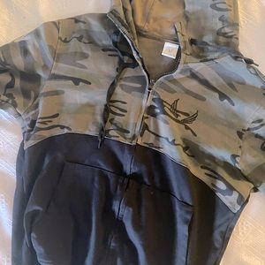 Aesthetic Revolution Camo Hooded Jacket